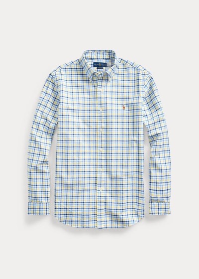 Men's Polo Ralph Lauren Classic Fit Plaid Oxford Shirt | 792016YUR